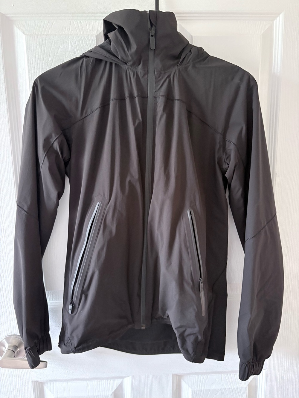 Lululemon Black Hooded Rain Jacket | Size 2